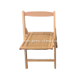 Beech wood folding chairs with straw seat